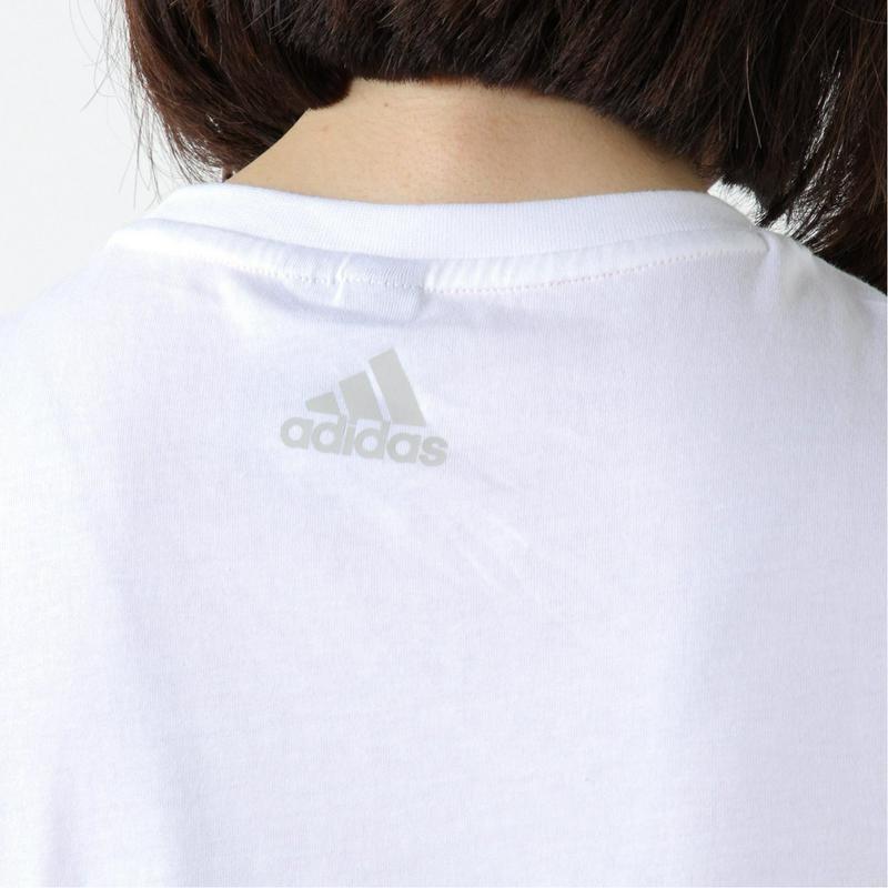 レディース　箔プリントロゴＴシャツ（アディダス/adidas）