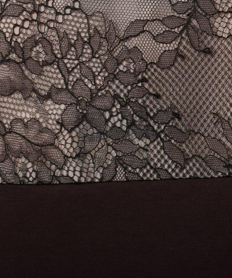 【洗える】バックレーススムースカットソー