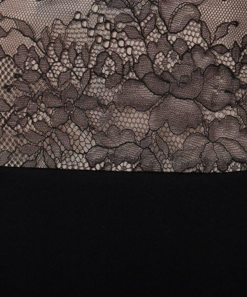 【洗える】バックレーススムースカットソー