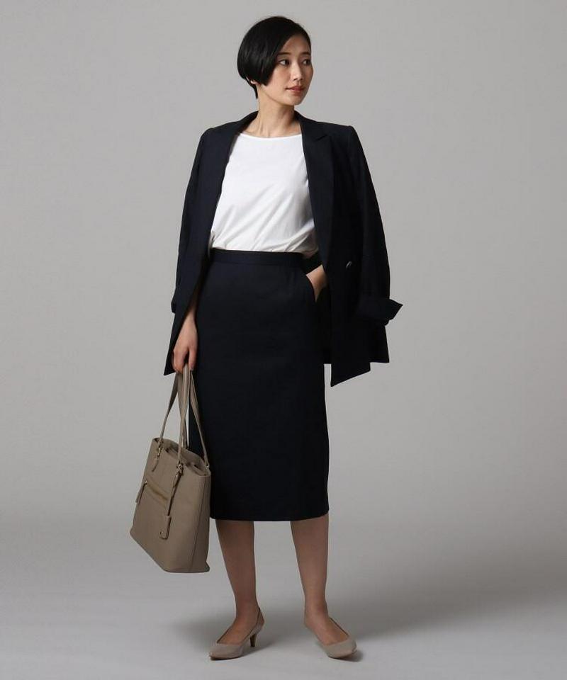 【洗える】バックレーススムースカットソー