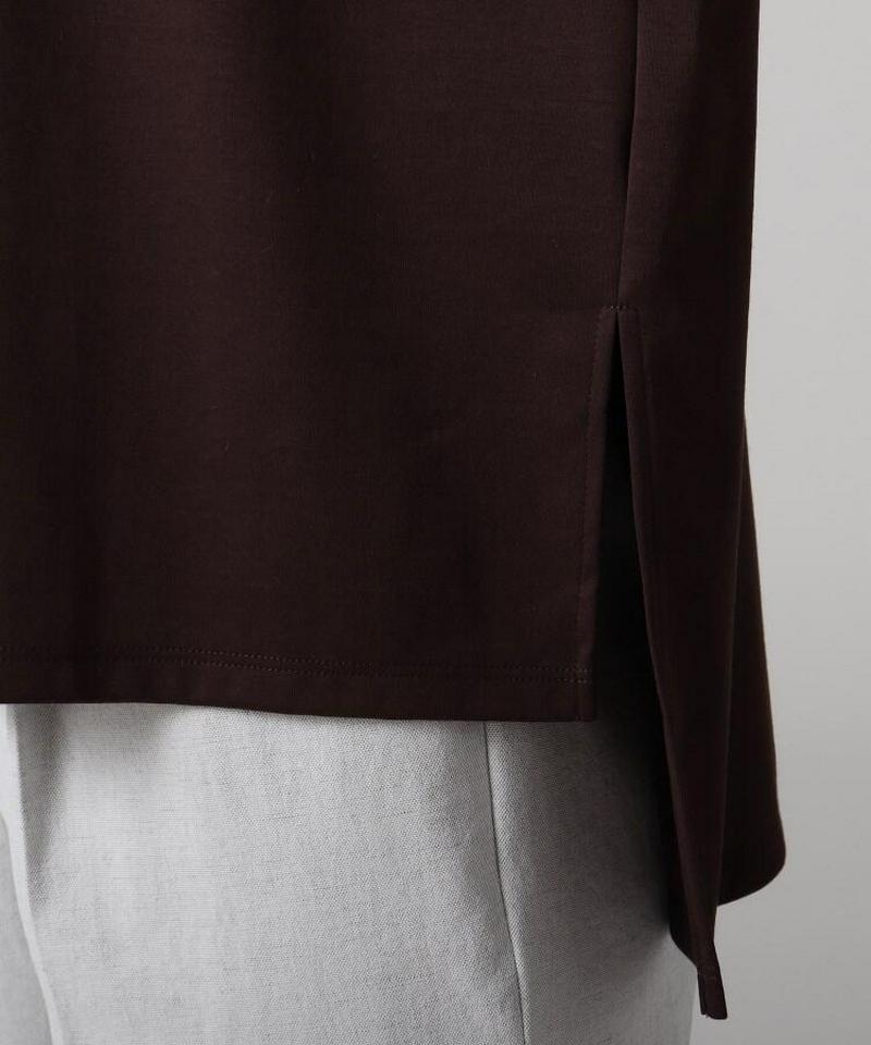 【洗える】バックレーススムースカットソー