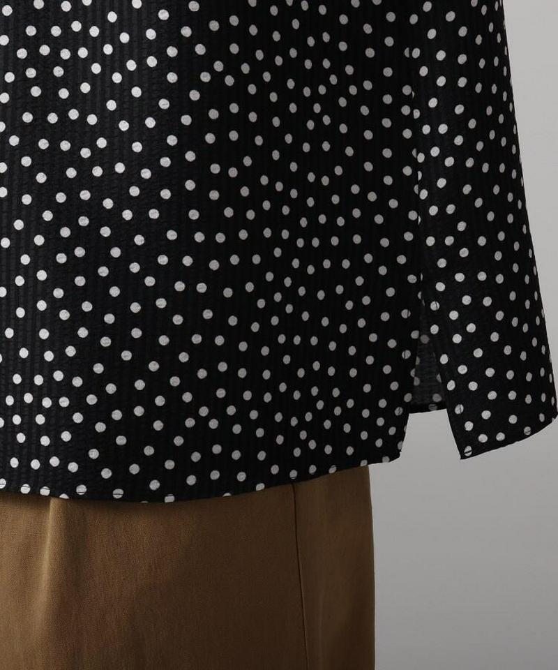 【洗える】ドットプリントブラウス