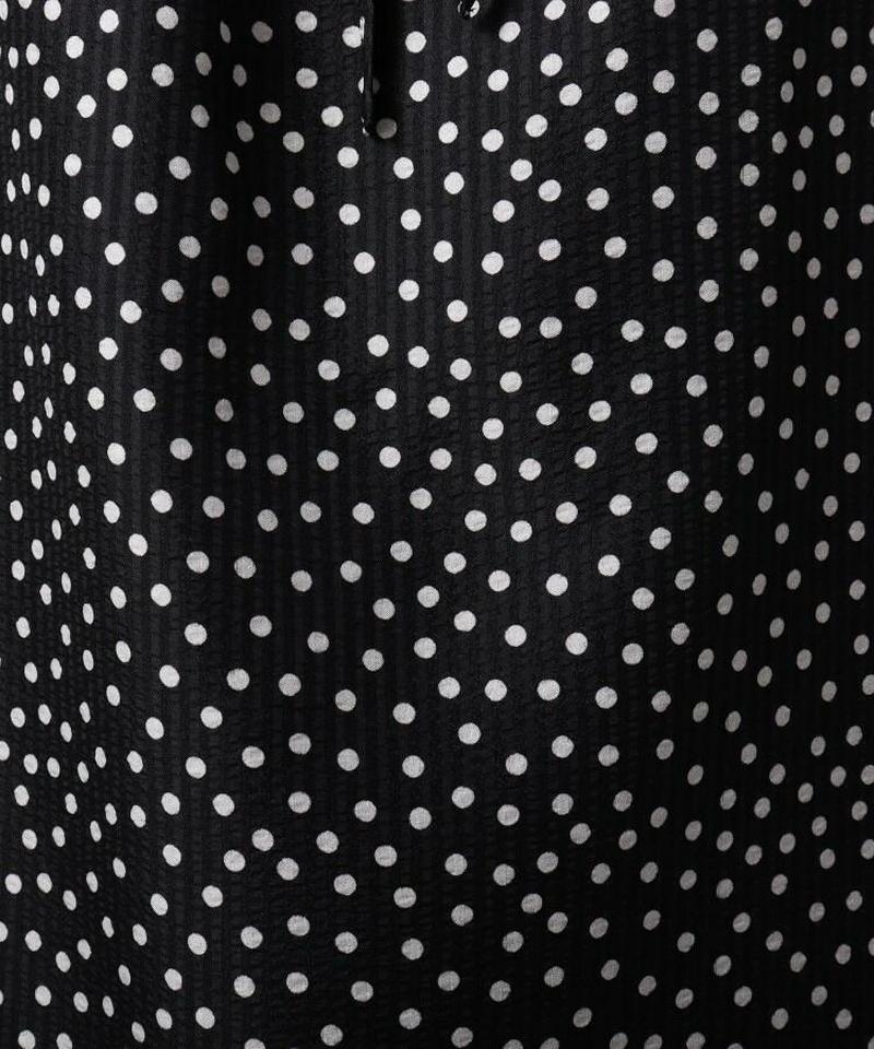 【洗える】ドットプリントブラウス