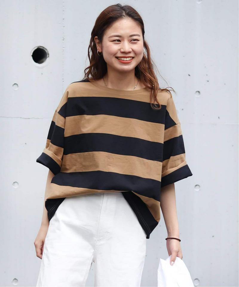バスクシャツクルーネックTEE◆（JOURNAL STANDARD relume）