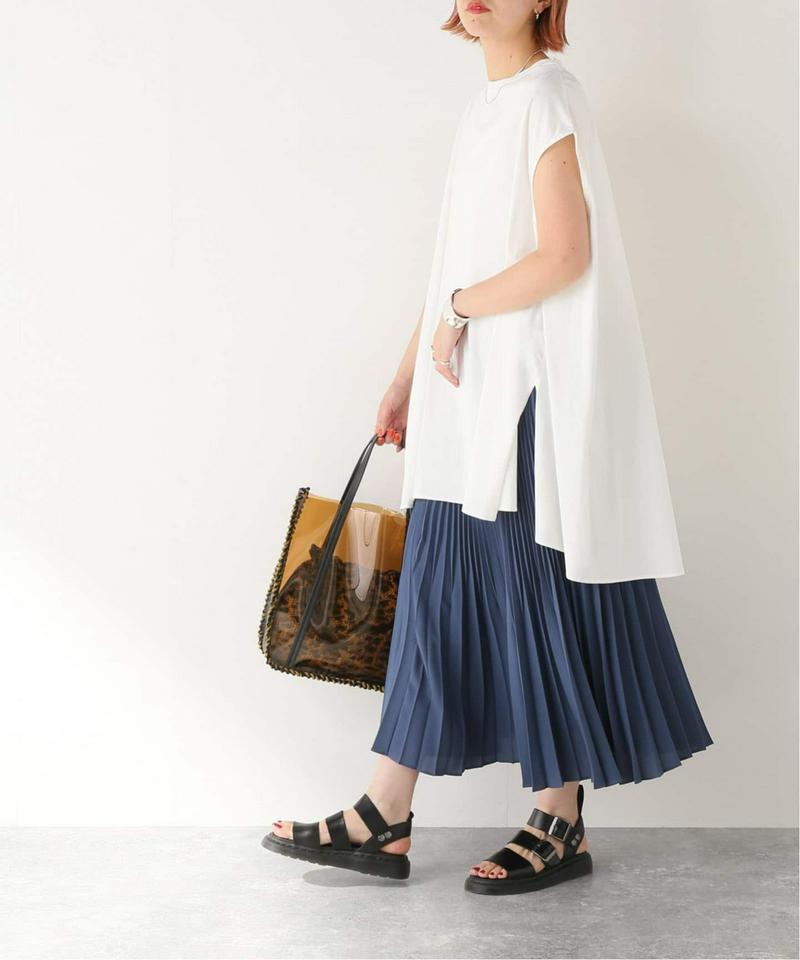 【NEU】シルキーコットンノースリーブポンチョTシャツ◆（JOURNAL STANDARD）