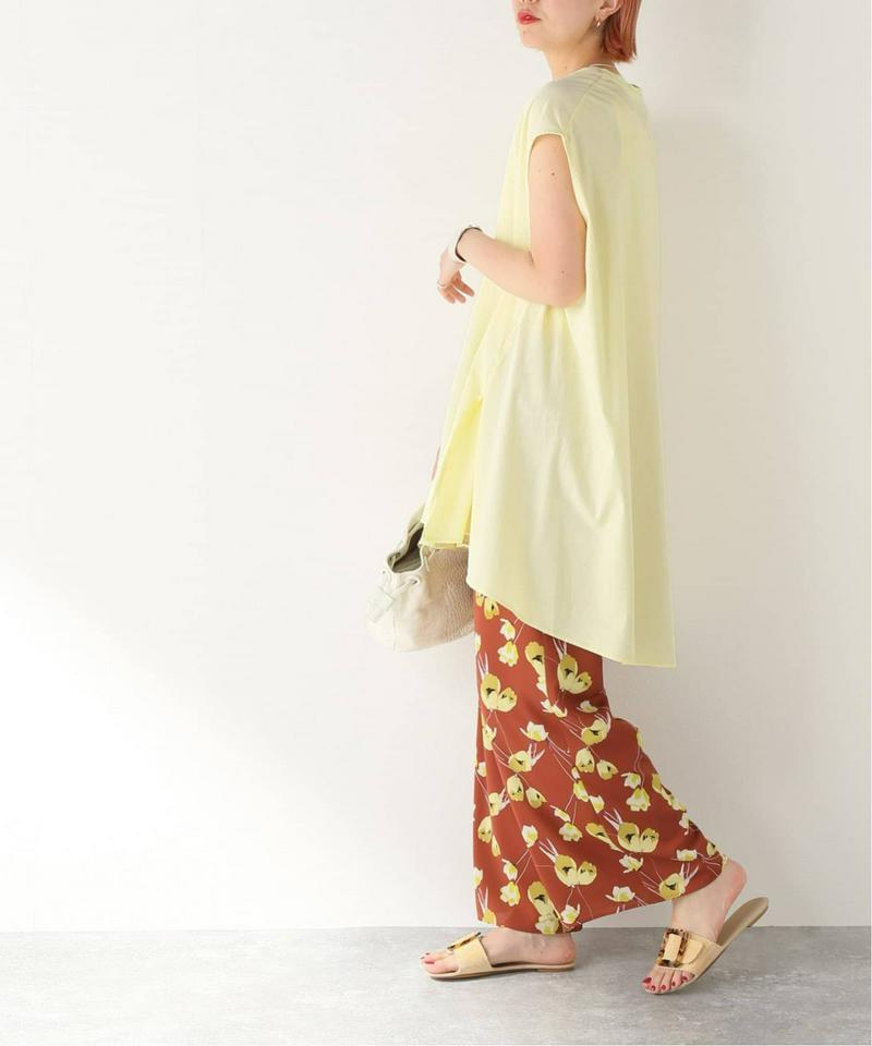 【NEU】シルキーコットンノースリーブポンチョTシャツ◆（JOURNAL STANDARD）