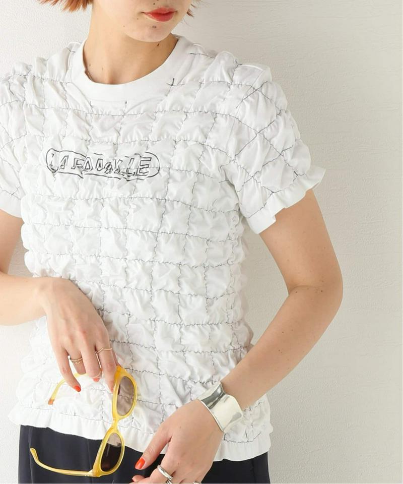【SUPER YAYA】MAXI CRUSHED T LA FAMILLE：カットソー（JOURNAL STANDARD）