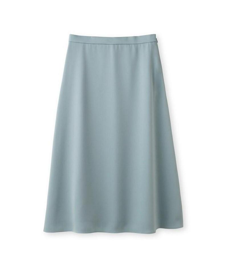【洗える】サテンフレアスカート