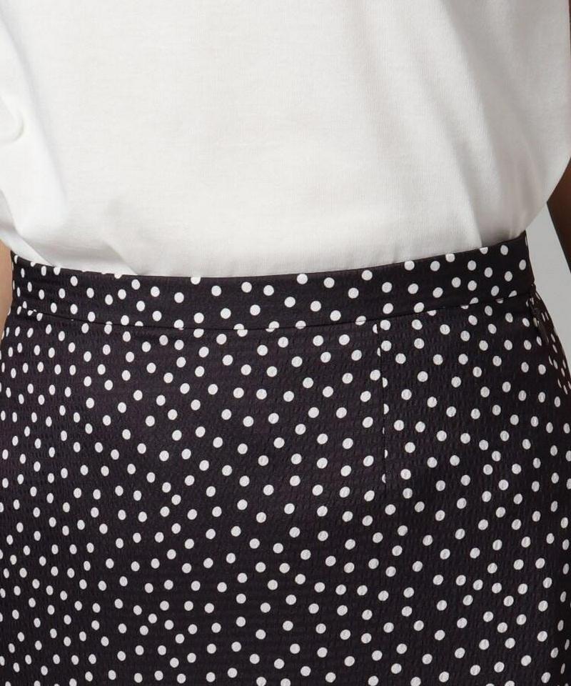 【洗える】ドット柄マーメイドスカート
