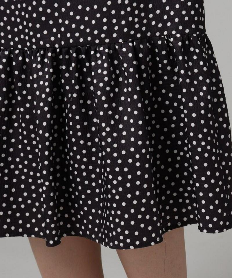 【洗える】ドット柄マーメイドスカート