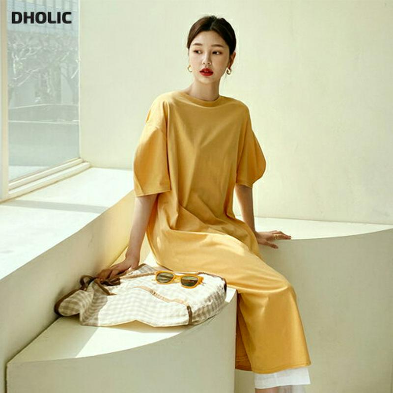 パフロングワンピース・全5色・b55421 レディース 【ops】【ワンピース ロング ロングワンピース 半袖 ハーフスリーブ 