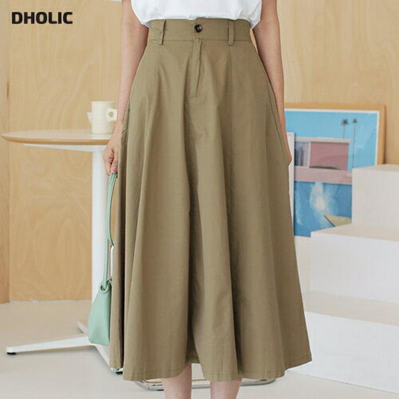 コットンAラインスカート・全3色・t55430 レディース 【sk】【スカート ロング ロングスカート フレア フレアスカート 