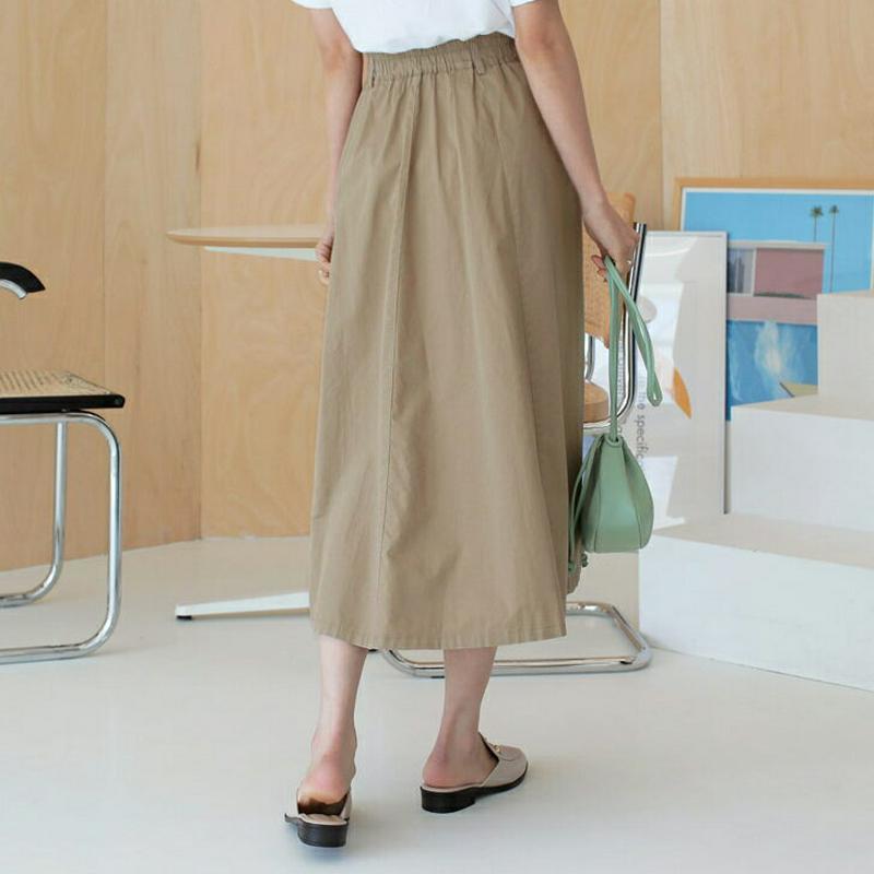 コットンAラインスカート・全3色・t55430 レディース 【sk】【スカート ロング ロングスカート フレア フレアスカート 