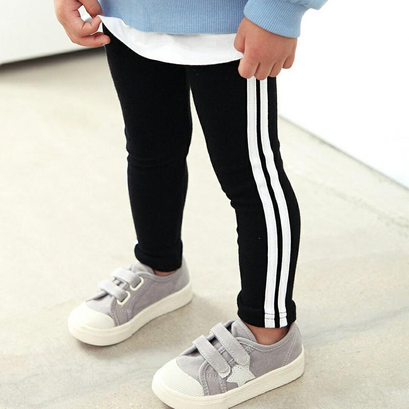 配色ダブルラインレギンス・p001549 キッズ【3~8才】【pt】【レギンス パンツ ズボン ボトムス ロングパンツ 長ズボン サイドライン ダブルライン カジュアル ラフ 女の子 男の子 子供 こども 子供服 こども服】【KIDS】