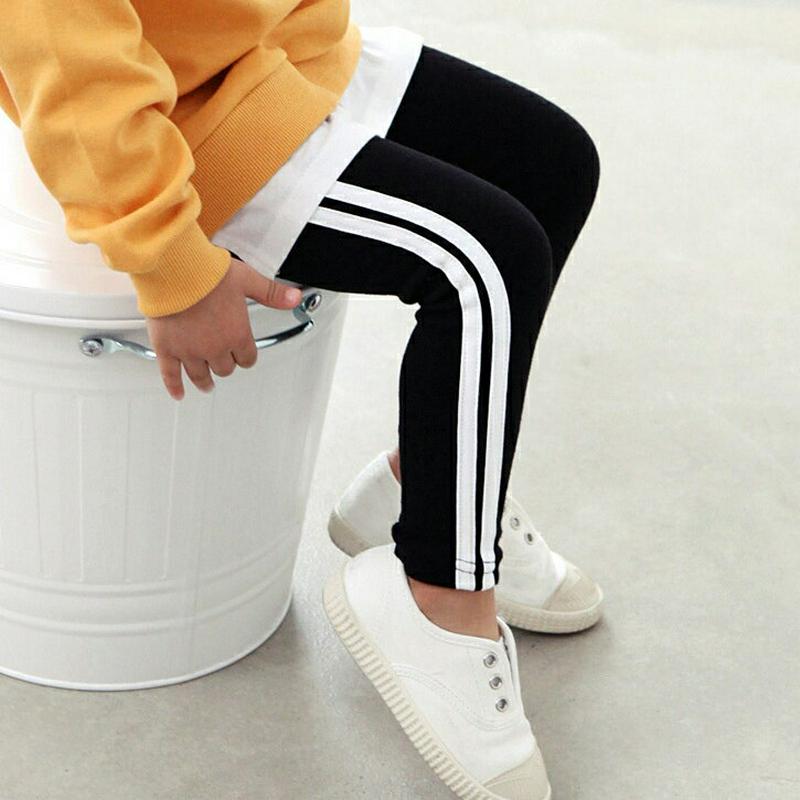 配色ダブルラインレギンス・p001549 キッズ【3~8才】【pt】【レギンス パンツ ズボン ボトムス ロングパンツ 長ズボン サイドライン ダブルライン カジュアル ラフ 女の子 男の子 子供 こども 子供服 こども服】【KIDS】
