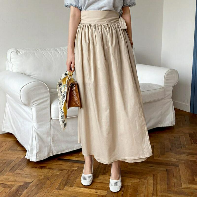 ラップギャザースカート・全2色・b61970 レディース【sk】【スカート ロング ロングスカート ラップデザイン ラップスカー