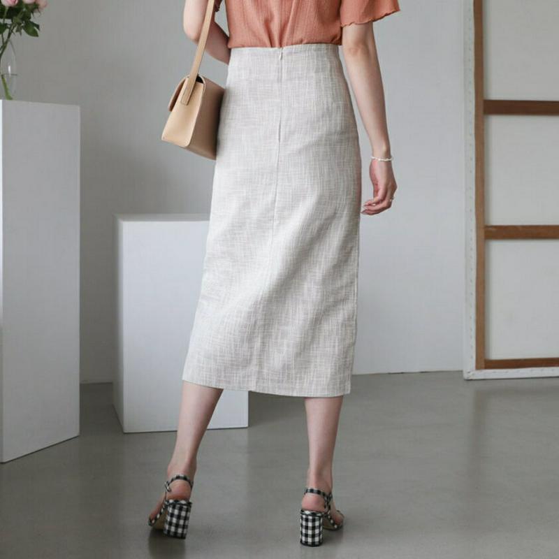 メランジHラインスカート・全3色・b61963 レディース【sk】【スカート ロング ロングスカート メランジ Hライン スリッ