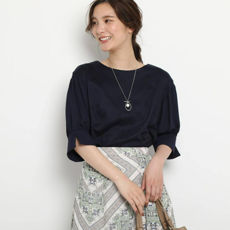 【ＷＥＢ限定カラーあり／洗える】シフォン袖カットソー