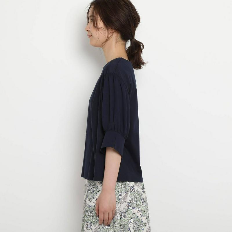 【ＷＥＢ限定カラーあり／洗える】シフォン袖カットソー