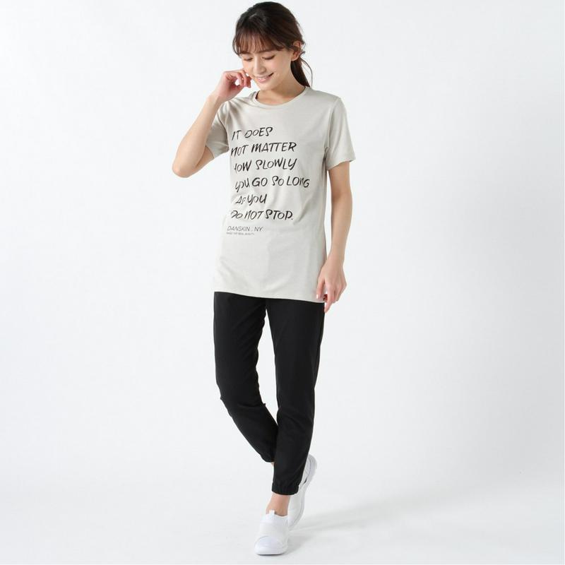 レディース　ヘザーグラフィックＴシャツ（ダンスキン/DANSKIN）