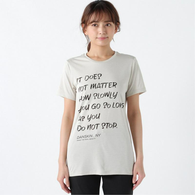 レディース　ヘザーグラフィックＴシャツ（ダンスキン/DANSKIN）
