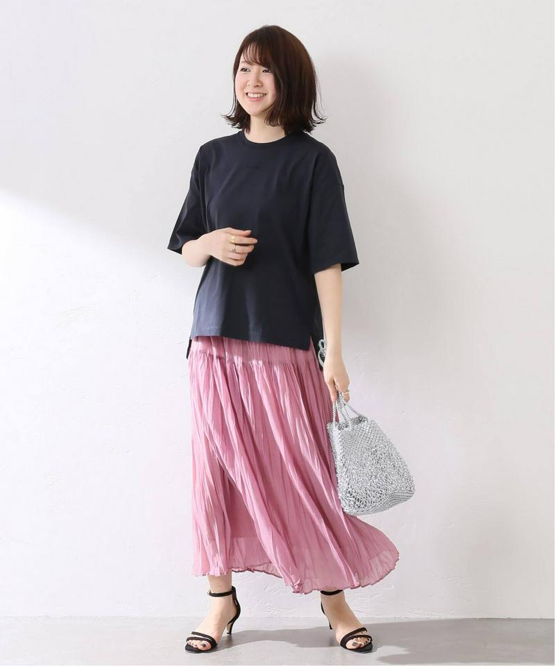 シフォンニットワッシャースカート◆（La Totalite）