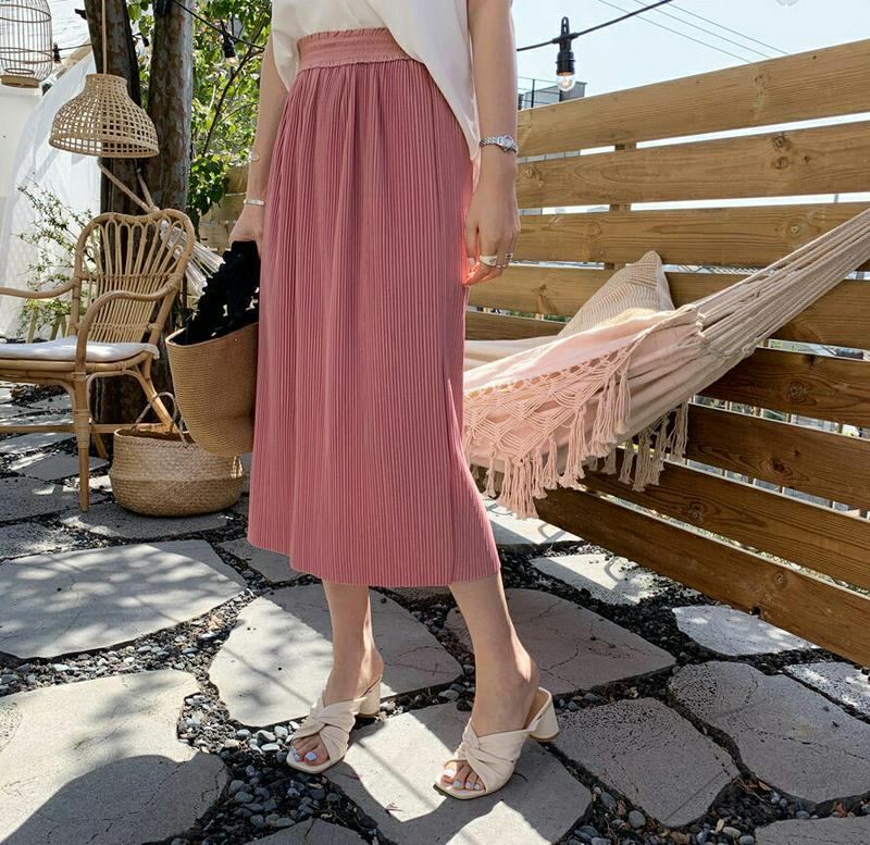 プリーツロングスカート・全3色・t61858 レディース【sk】【スカート ロング ロングスカート プリーツ プリーツスカート 