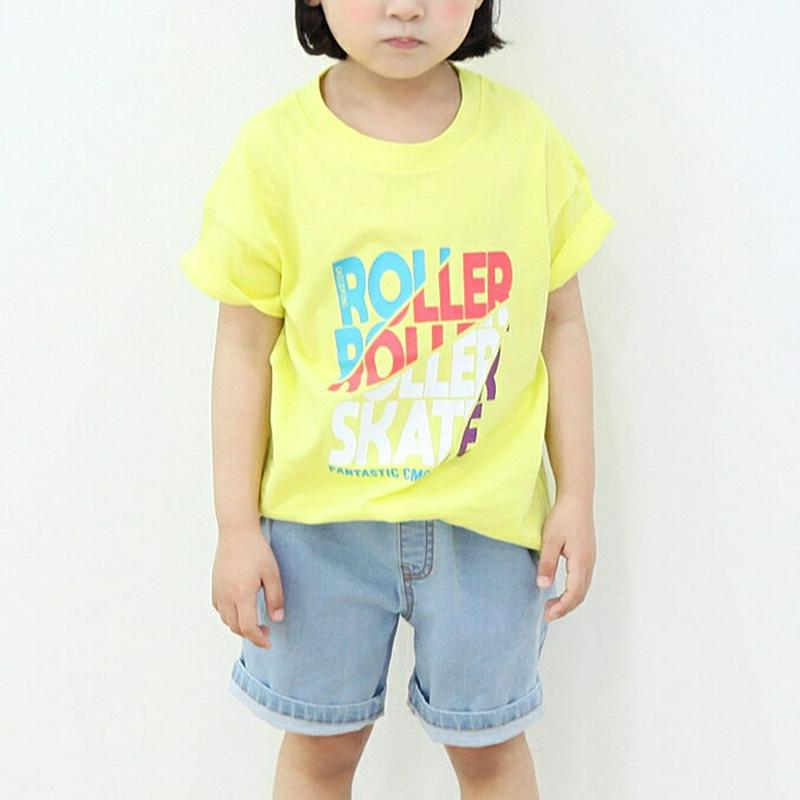 レタリングカラープリントTシャツ・p001555 キッズ【3~8才】【tops】【トップス Tシャツ 半袖 ロゴ レタリング ロゴT カジュアル ポップ ラフ 女の子 男の子 子供 こども 子供服 こども服】【KIDS】