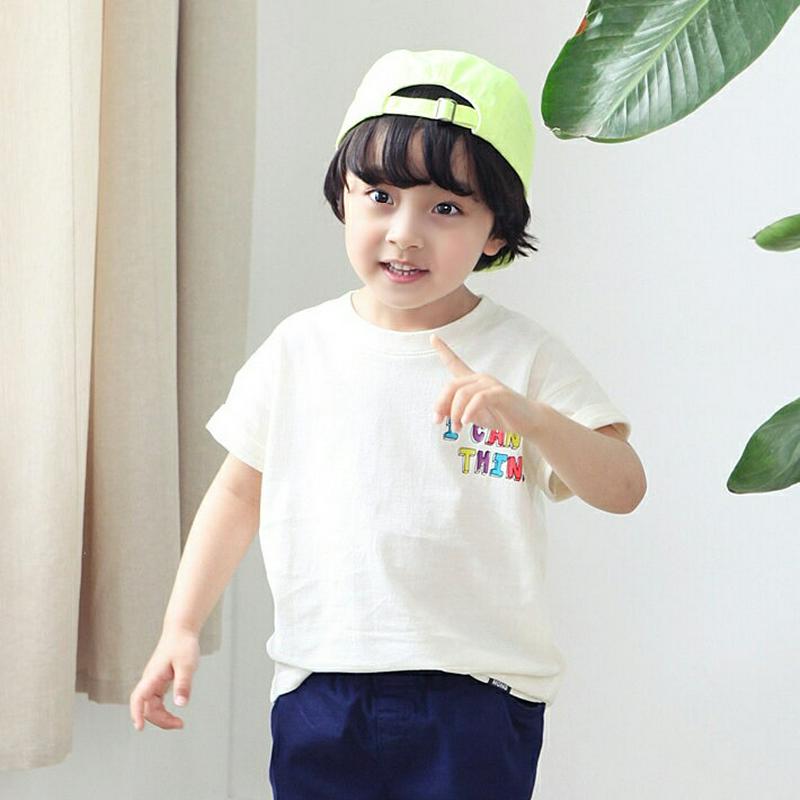 I CANレタリングTシャツ・p001556 キッズ【3~8才】【tops】【トップス Tシャツ 半袖 ロゴ レタリング ロゴT ポップ カジュアル ラフ 女の子 男の子 子供 こども 子供服 こども服】【KIDS】