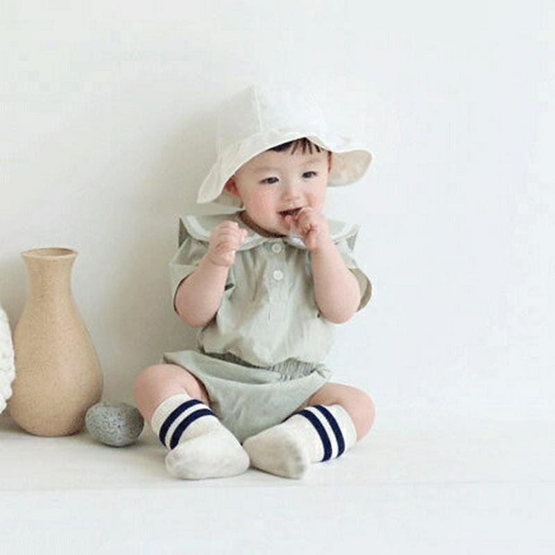 セーラーカラーTシャツ&ブルマパンツSET・p001446 キッズ【0~2才】【set】【セットアップ トップス Tシャツ 半袖 セーラーカラー セーラー ブルマパンツ ブルマ パンツ 短パン ショートパンツ 女の子 男の子 子供 こども 子供服 こども服】【KIDS】
