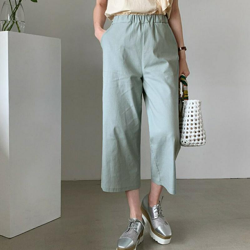 ウエストゴムパンツ・全3色・b61966 レディース【pt】【パンツ ロングパンツ ズボン ボトムス クロップド丈 クロップド 