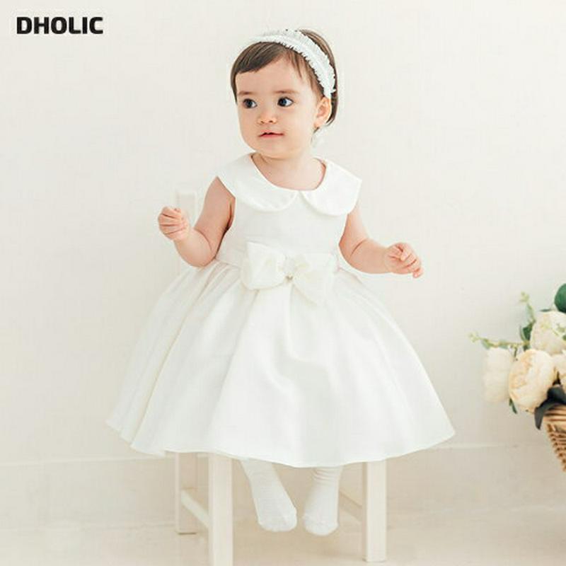 ラウンドカラーAラインリボンワンピース・p001485 キッズ【0~2才】【ops】【ワンピース ロング ロングワンピース 丸襟 スリーブレス ノースリーブ リボン りぼん 女の子 可愛い かわいい 結婚式 お呼ばれ 子供 こども 子供服 こども服】【KIDS】