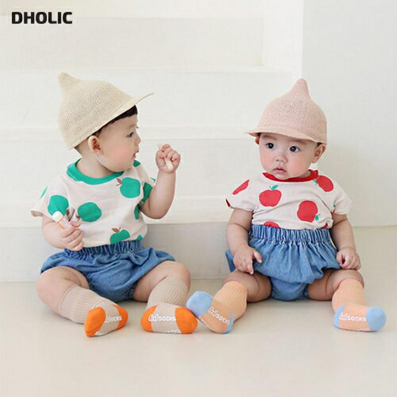アップルTシャツ&ブルマパンツSET・p001447 キッズ【0~2才】【set】【セット トップス Tシャツ 半袖 ハーフスリ