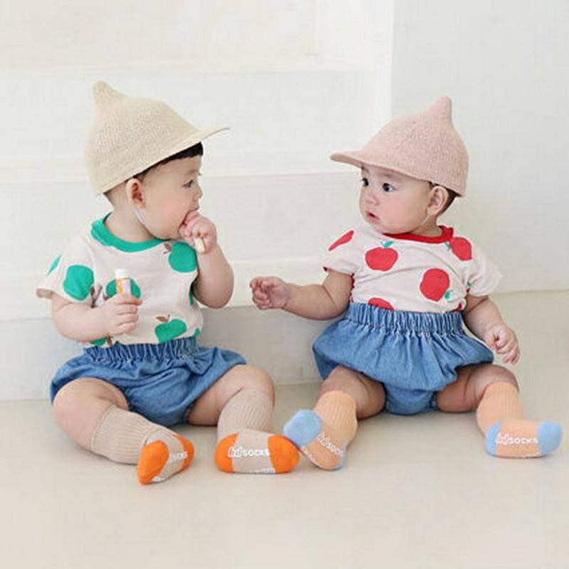アップルTシャツ&ブルマパンツSET・p001447 キッズ【0~2才】【set】【セット トップス Tシャツ 半袖 ハーフスリ