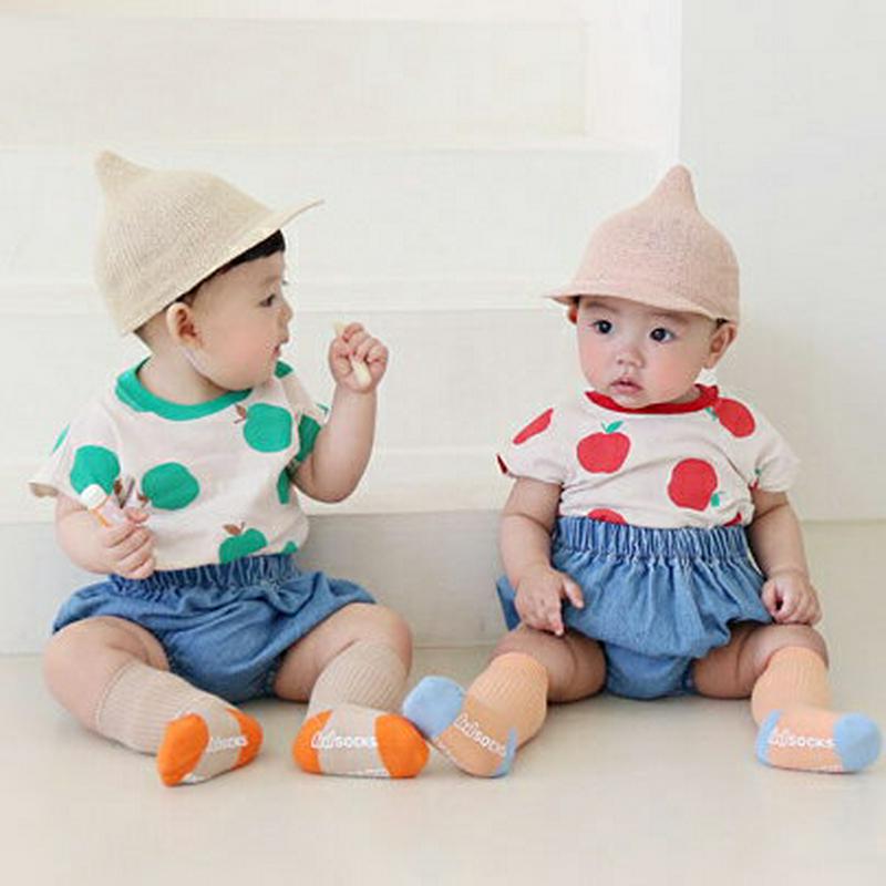 アップルTシャツ&ブルマパンツSET・p001447 キッズ【0~2才】【set】【セット トップス Tシャツ 半袖 ハーフスリ