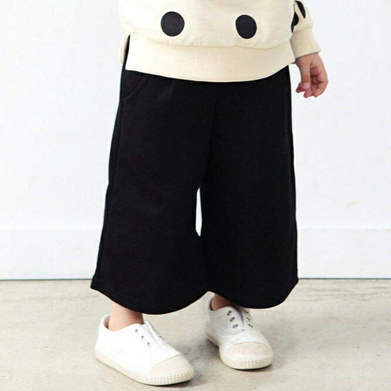 ワイドパンツ・p001548 キッズ【3~8才】【pt】【ワイドパンツ ワイド パンツ ロングパンツ ズボン ボトムス 長ズボン 単色 無地 シンプル ベーシック カジュアル ラフ 女の子 男の子 子供 こども 子供服 こども服】【KIDS】