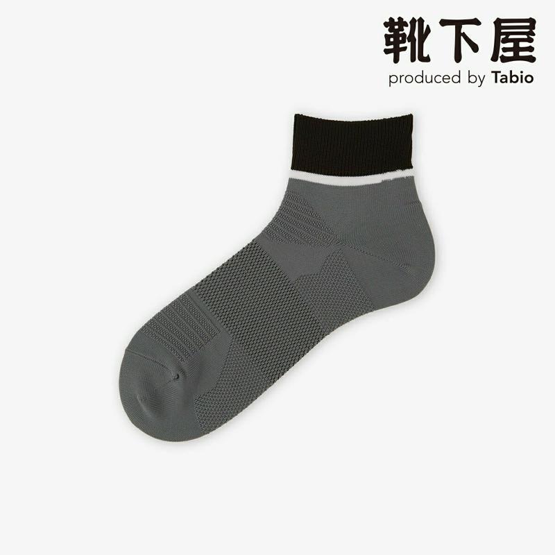 【あす楽】【Tabio MEN】 メンズ セオαライン切替ショート丈 / 靴下屋 靴下 タビオ くつ下 ショート メンズ 日本製 父の日 2206mka