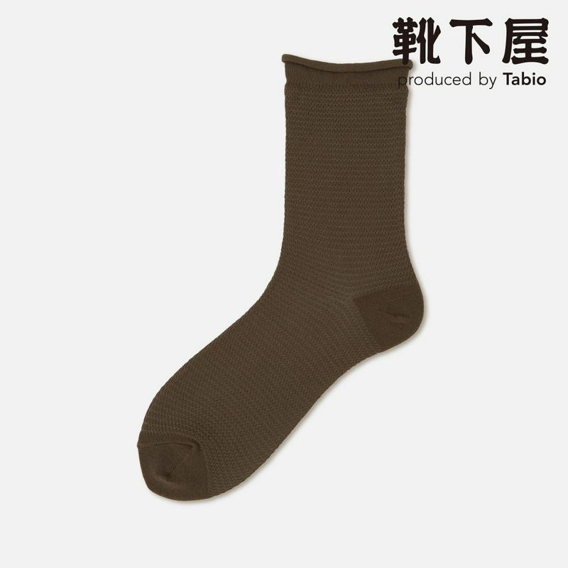 【全品送料無料★〜6/11 23:59迄】【あす楽】【Tabio】 涼感強撚糸メッシュロールショートソックス / 靴下屋 靴下 タビオ くつ下 ショート レディース 日本製