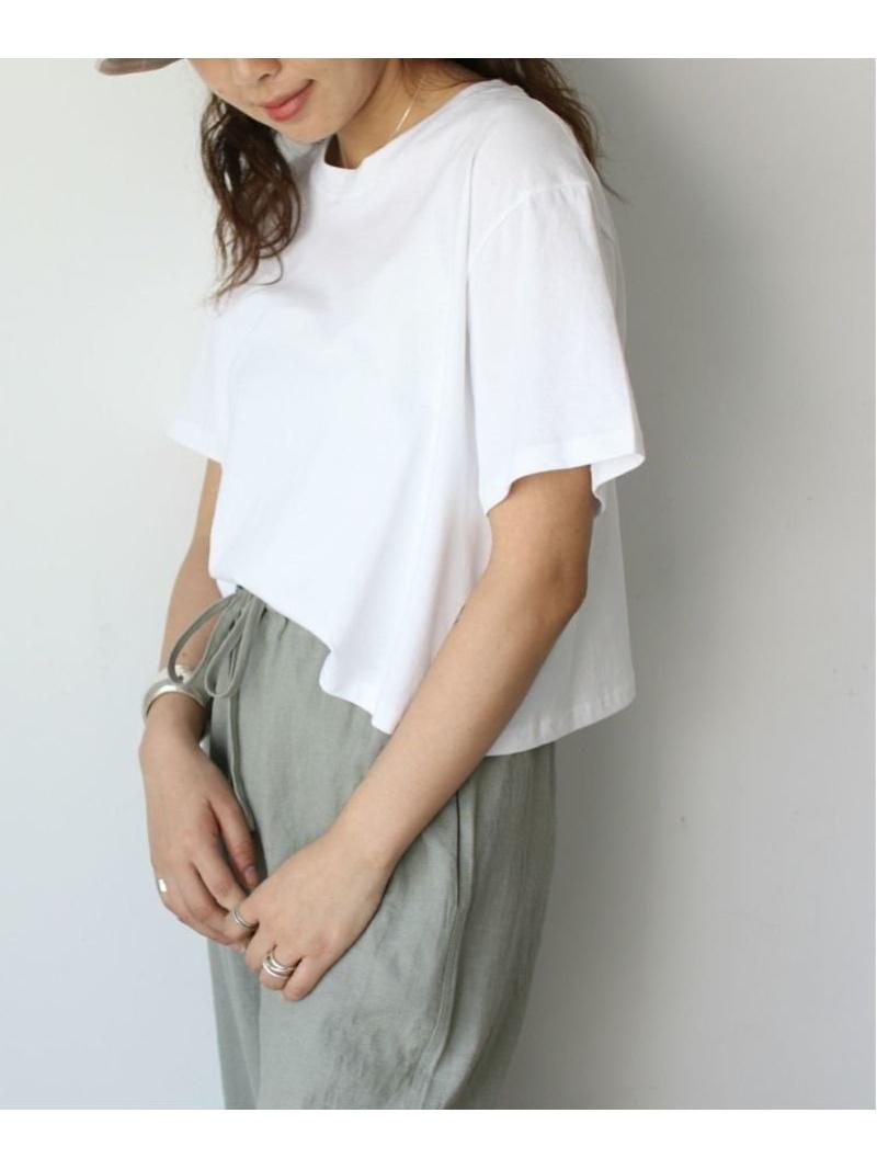 via j/via j(ヴィアジェイ)クロップ丈半袖Tシャツ（via j）