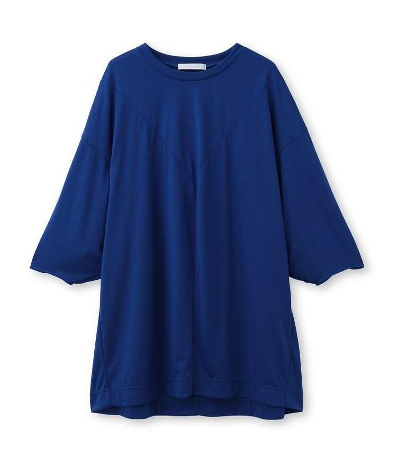 【ウォッシャブル】ドレープスリーブデザインTシャツ