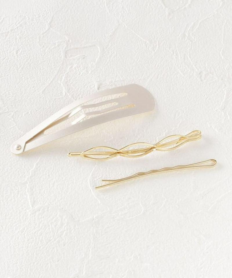 カラーバレッタ＋ヘアピン2種セット