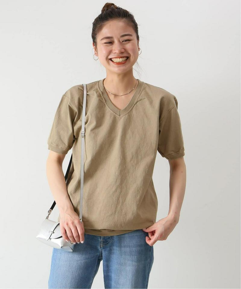 【Goodwear/グッドウェア】V/N S/S TEE CUFF AND HEM RIB：Tシャツ◆（JOURNAL STANDARD relume）