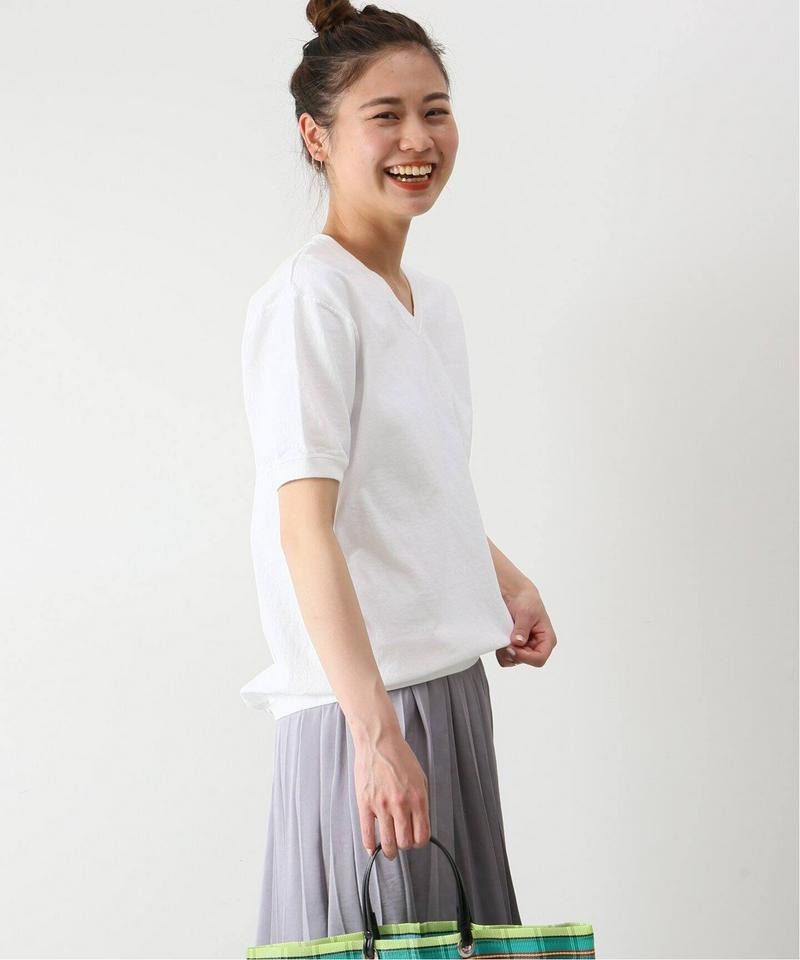 【Goodwear/グッドウェア】V/N S/S TEE CUFF AND HEM RIB：Tシャツ◆（JOURNAL STANDARD relume）