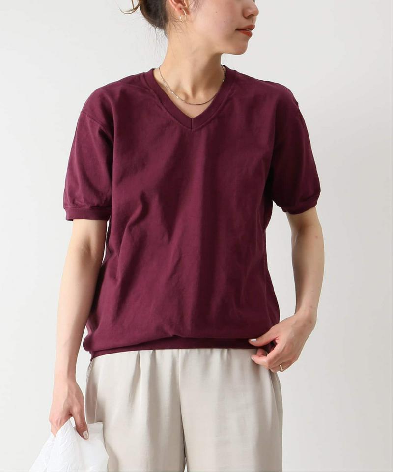 【Goodwear/グッドウェア】V/N S/S TEE CUFF AND HEM RIB：Tシャツ◆（JOURNAL STANDARD relume）