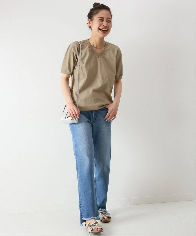 【Goodwear/グッドウェア】V/N S/S TEE CUFF AND HEM RIB：Tシャツ◆（JOURNAL STANDARD relume）