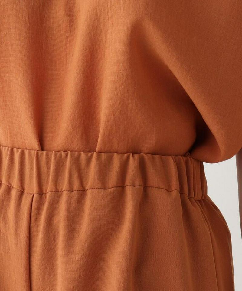 【ウォッシャブル】ウエストゴムフレアショートパンツ