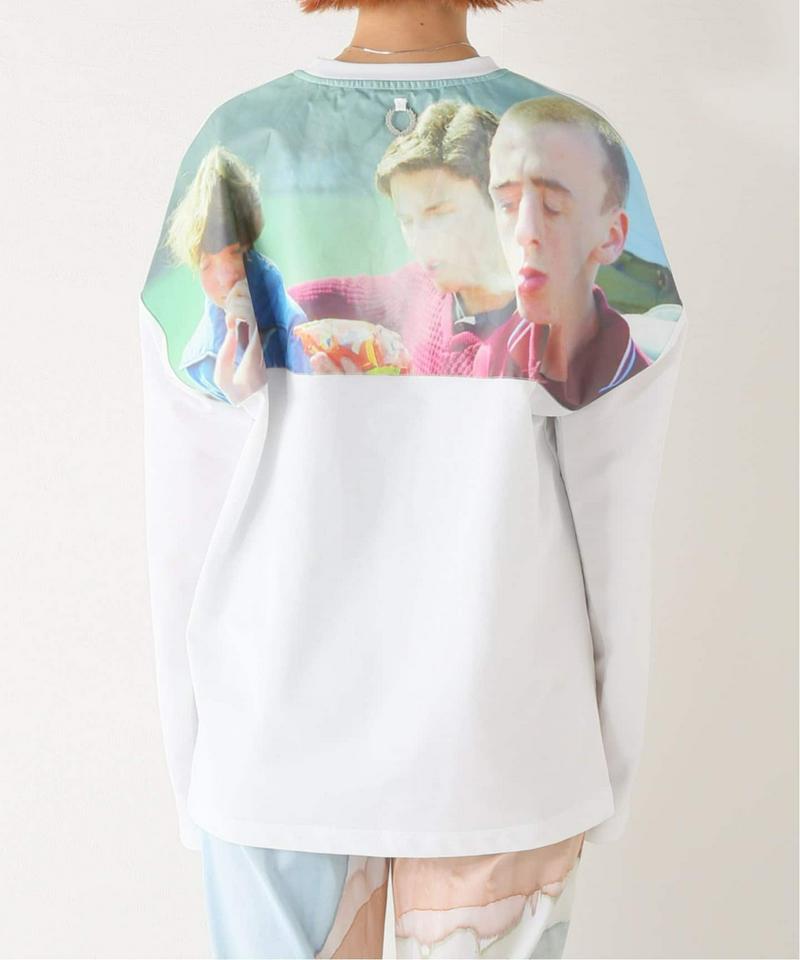 【RAF SIMONS*FRED PERRY】PRINTED L/S T-SHIR：カットソー