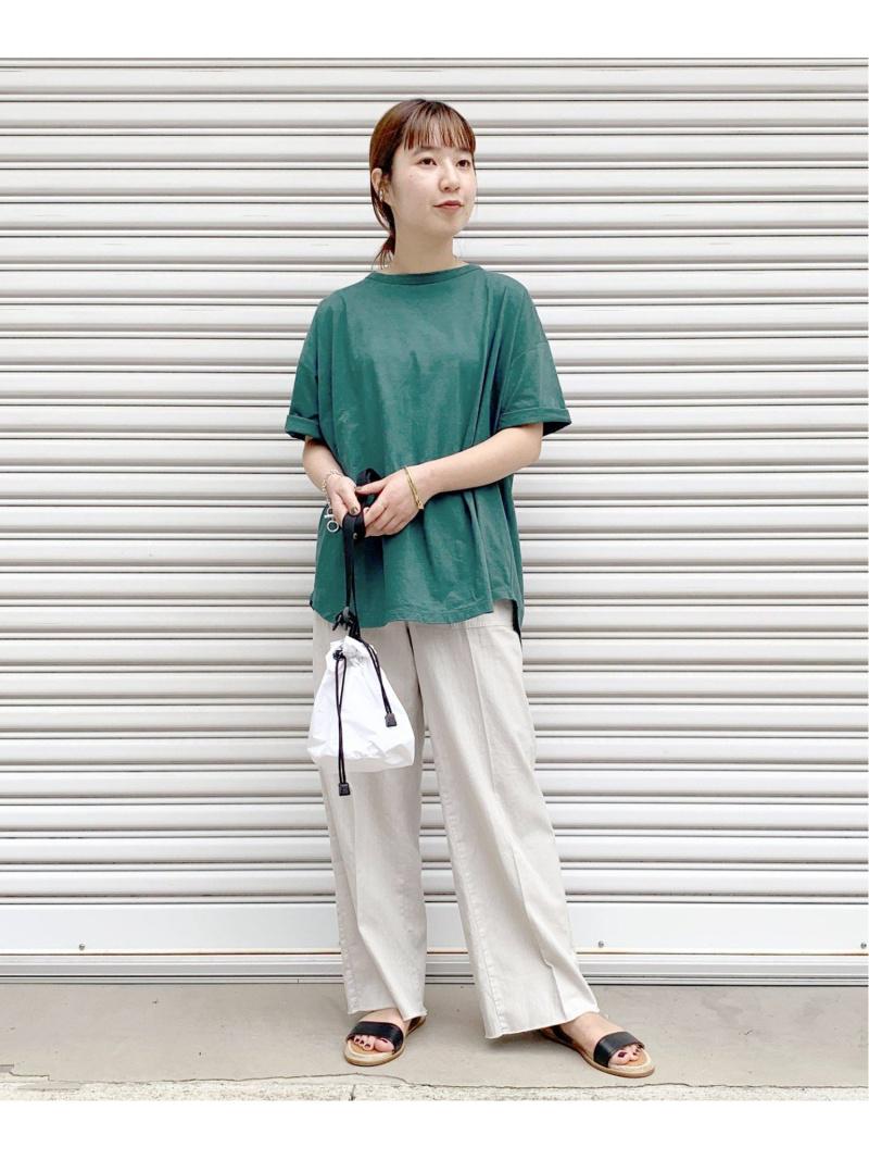 リネンコットンサイロバックスリットTee