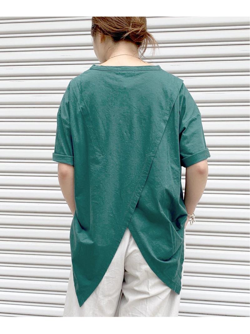 リネンコットンサイロバックスリットTee