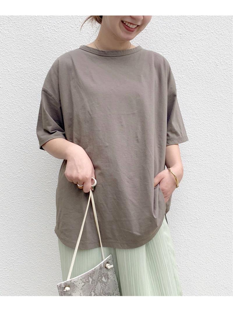 リネンコットンサイロバックスリットTee